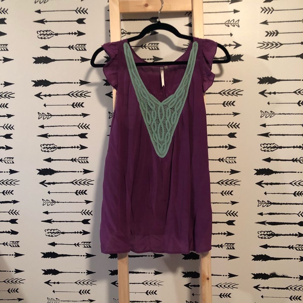 Petticoat Alley Purple Silk Tank - XS/S